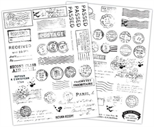 Craft Consortium A5 Rubons - The Collector / Postage (2 pcs)